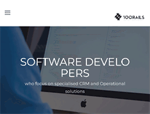 Tablet Screenshot of 100rails.com